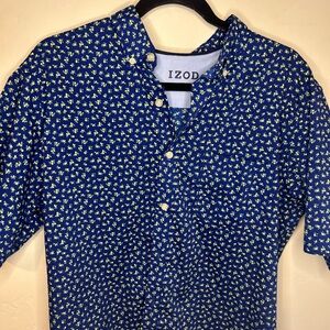 IZOD Blue lemon print Men's Shirt